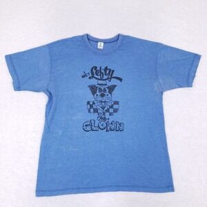 Vintage Urban Renewal Lefty The Clown Graphic T-Shirt XL Blue Made In USA
